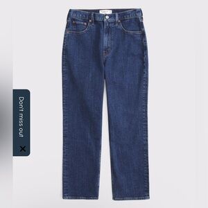 Curve Love Ultra High Rise Ankle Straight Jean (dark rinse)